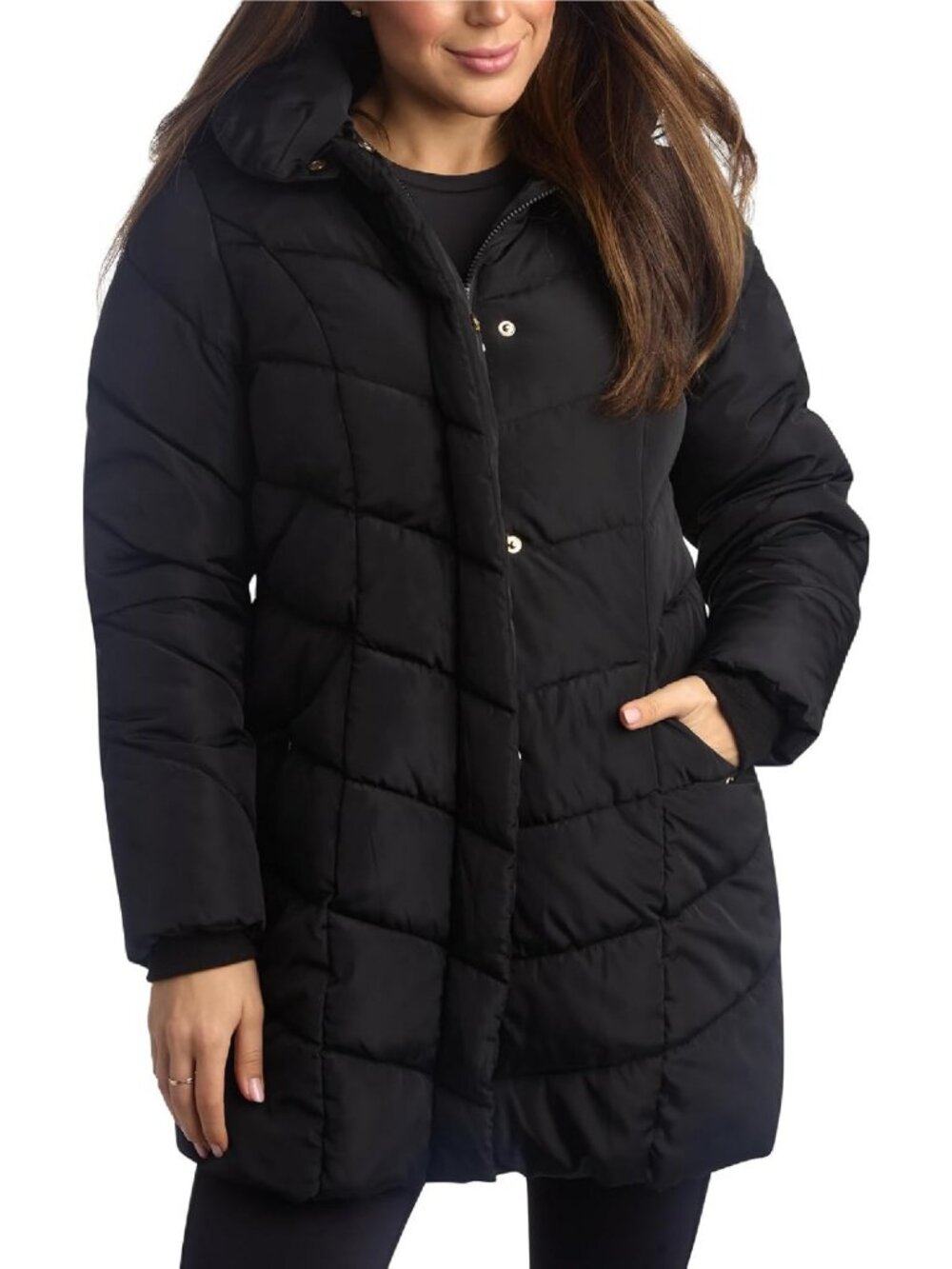 Cozy Women's Long Parka Jacket - Midweight Insulated Winter Coat for Cold